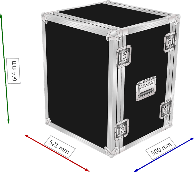 14u Effekt-rack, 400mm kropp